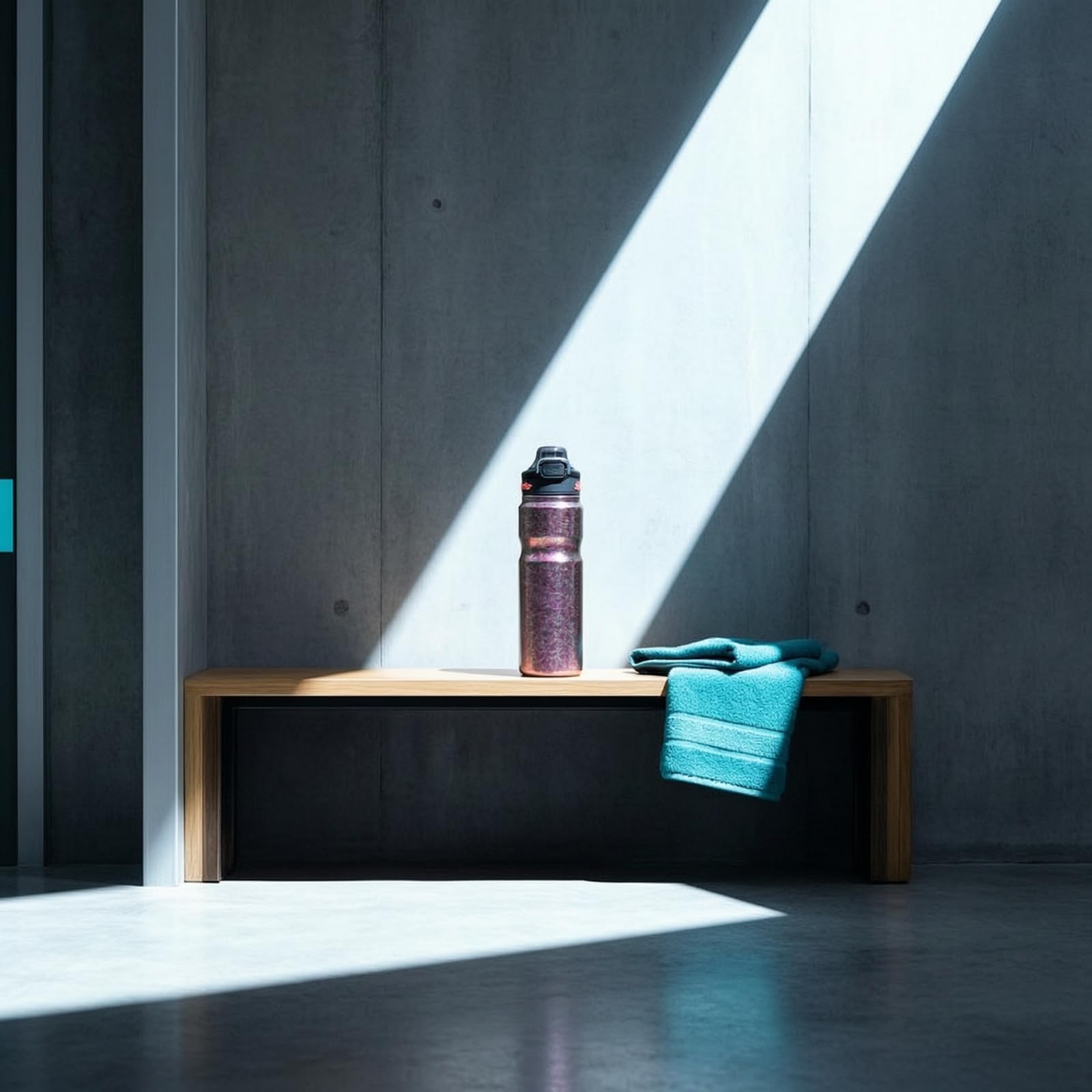 Thermosflasche aus Leicht -Thermosflasche Isoliert flasche für Sportler, Pendelnde, Fitnessstudio, Büro, Mehrfarbig, 650ML