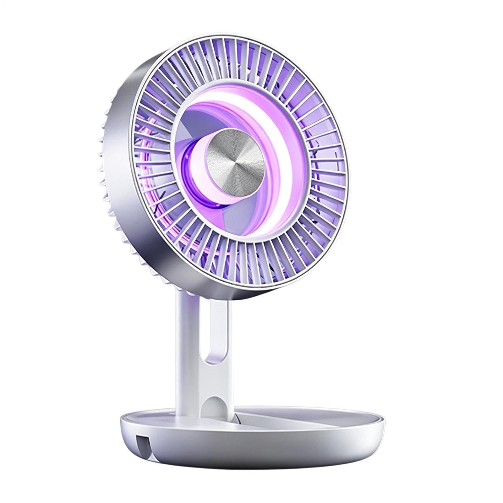 Ventilatore USB Da Scrivania 5 Velocità Ventilatore Silenzioso Pieghevole | Ventilatore Da Scrivania per auto viaggi casa comodino lavoro computer
