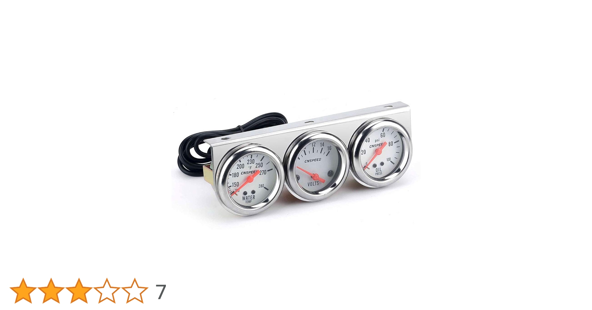Amazon | 自動車 電気水温計 電気油圧計 電圧メーター 水温計 油温計