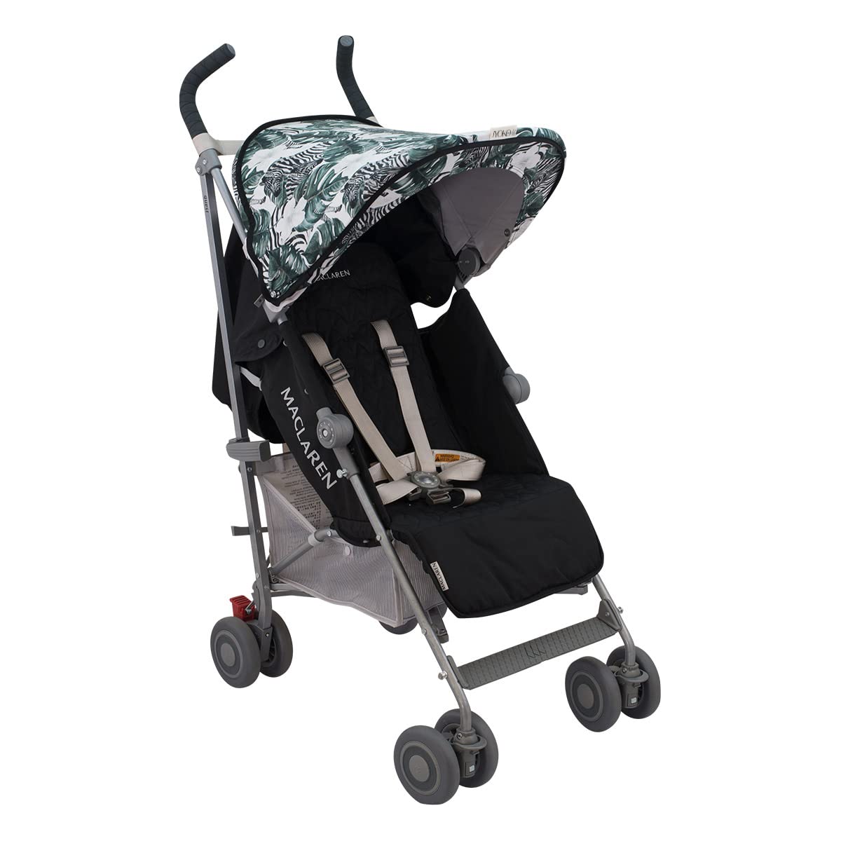JYOKO KIDS Cubre capota de algodón Compatible con Maclaren Quest, Techno y Xt (ZEBRA)