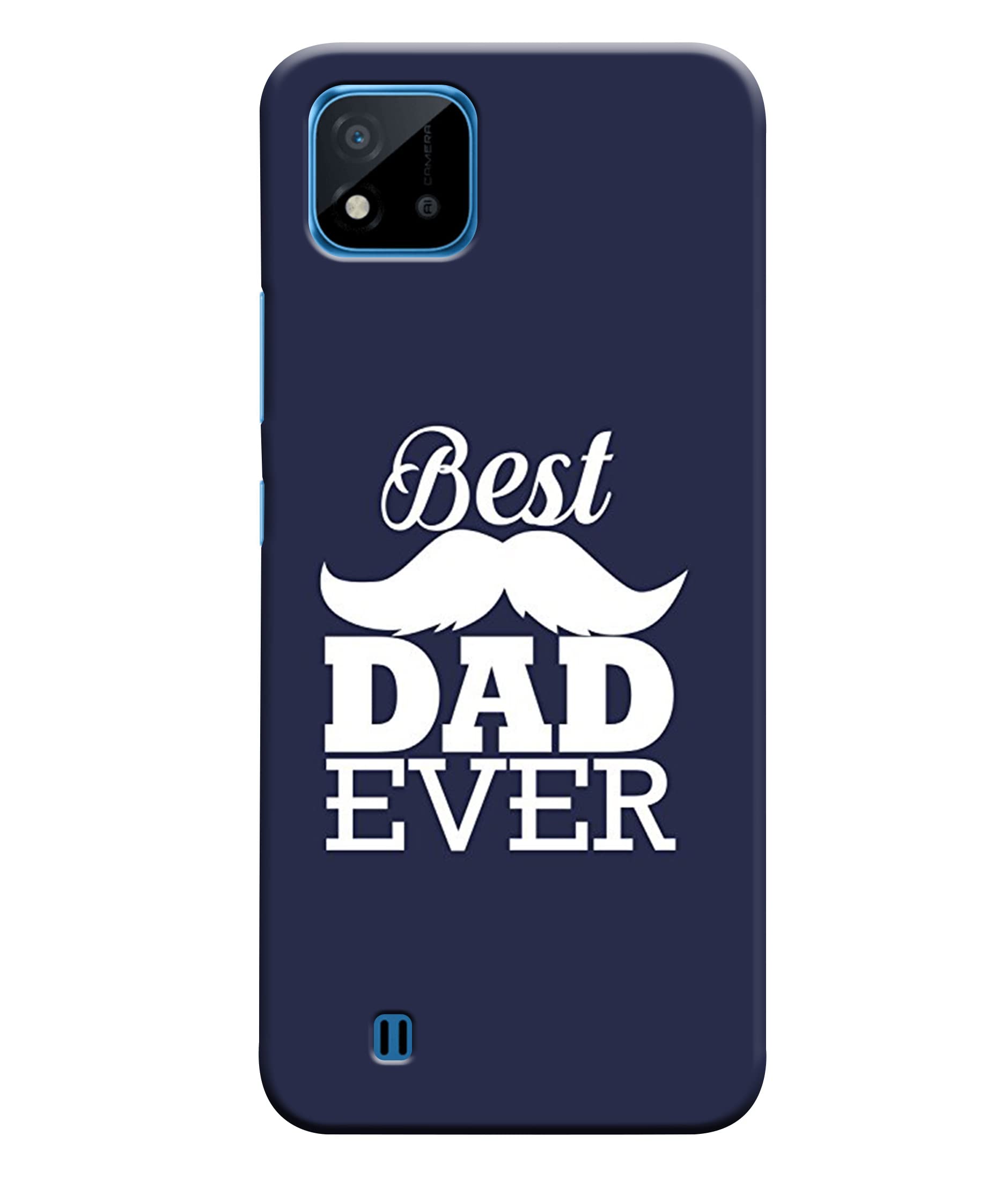 Printed Designer Matt Finish Hard Back Cover Case for Realme C20 / Realme C20A / Realme C11 (2021) - Best Dad Ever