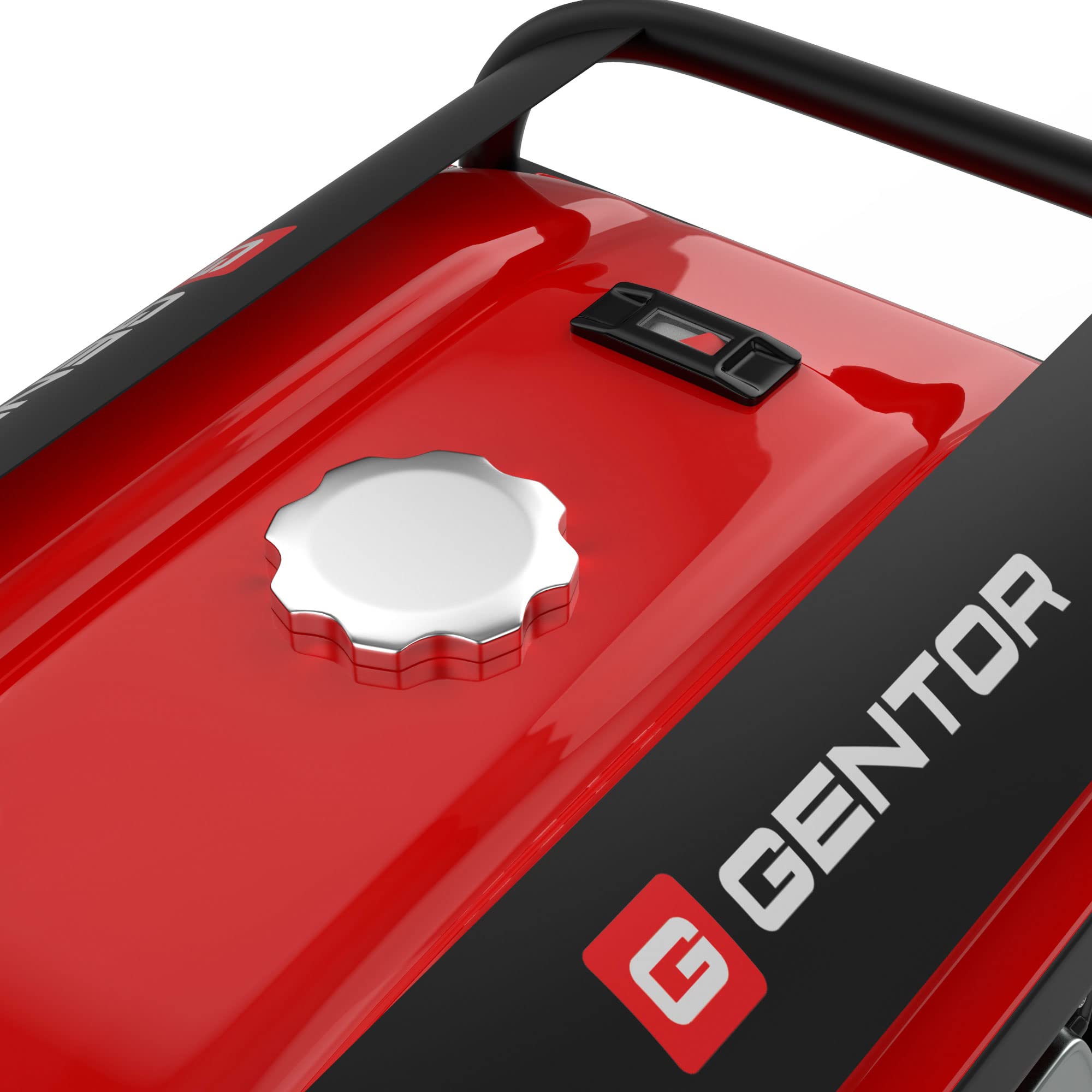 GENTOR generator prądu awaryjnego benzyna cichy 2200 Watt 6.5HP, generatory prądu 4-suwowy silnik benzynowy, 2x 230V, 1x 12V, pull-start, dla kempingu, na zewnątrz, warsztat, dom
