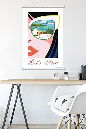 Miniatura 5 de Trends International The White Lotus - Póster de pared Let's Fun, 22.37 x 34.00 pulgadas, paquete de impresión premium y colgador blanco