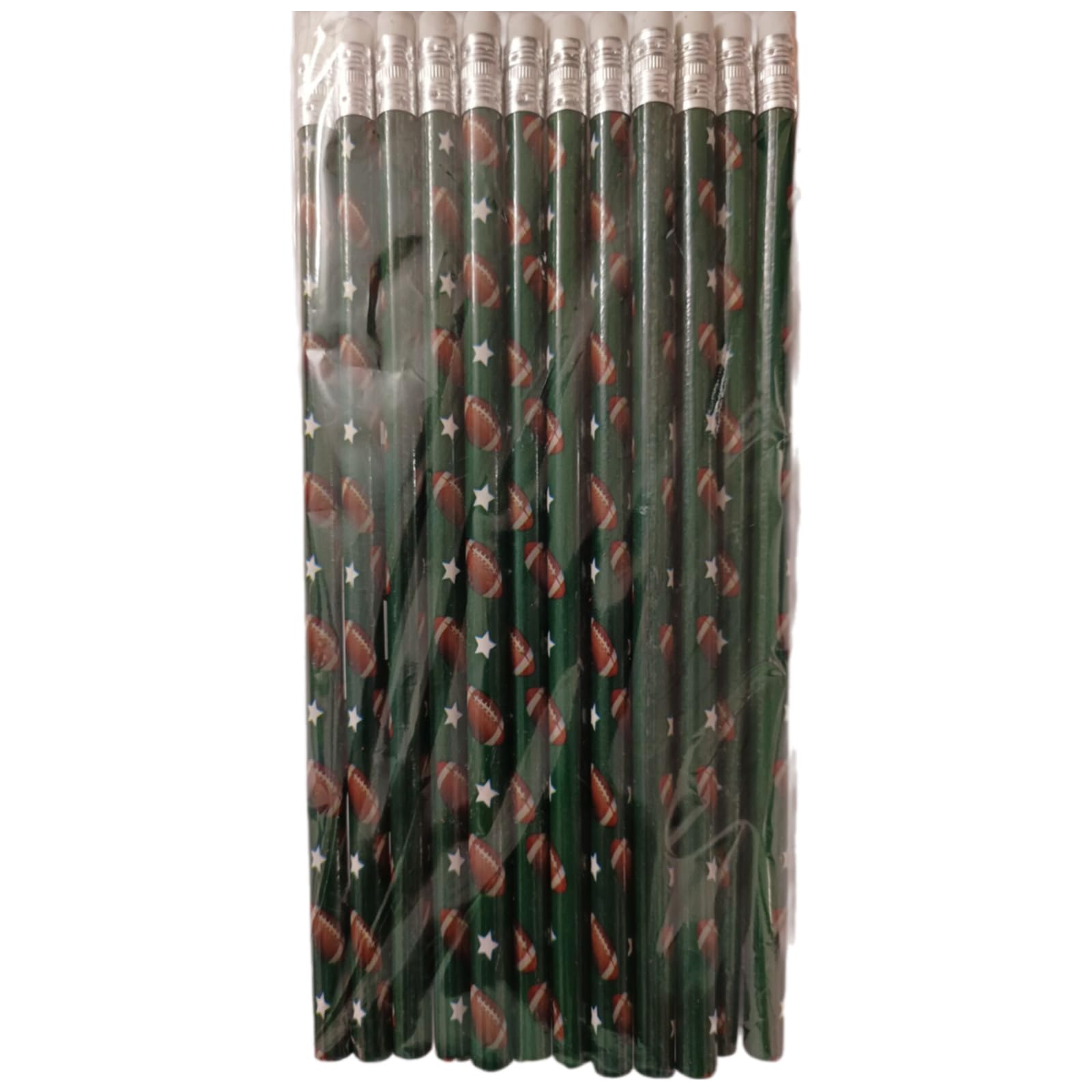 100-teiliges Holzstift und 100-Radiergummi Set, Motivationsstift, Holz Zeichenstifte für, Studenten, Erwachsene, Schreiben, Zeichnen, Fußball Bleistift Set