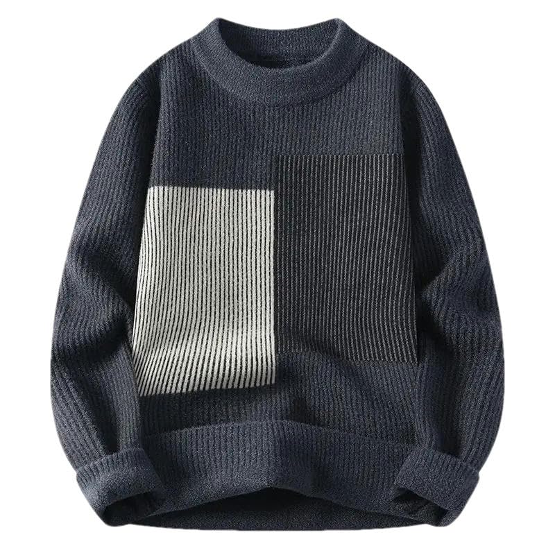 Pull coréen homme manches longues tricoté chaud pour l'hiver - 5