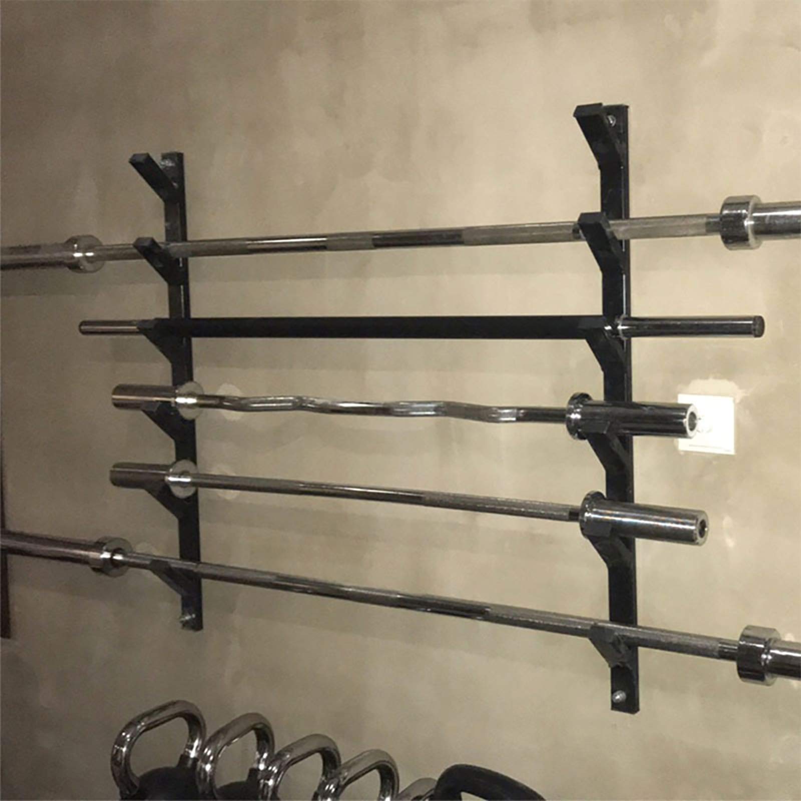 Rack Per Palestra Organizzatore Da Palestra Rack 8 Ganci Versatile Attrezzatura Da Palestra Rack Da Parete Gancio Per Fasce Per Esercizi Bilanciere Corda Per Saltare Sport All'aperto Accessori Rack Palestra Lacertosus