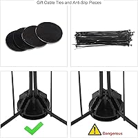 Vista 5 de C&AHOME Corralito para mascotas, suministros para animales pequeños, 12 paneles de jaula de corrales de ejercicio, rejillas C, valla portátil