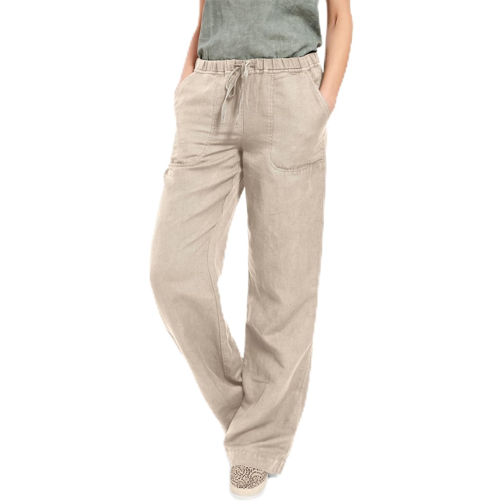 Pantalon jambes larges helline confortable pour silhouette élancée