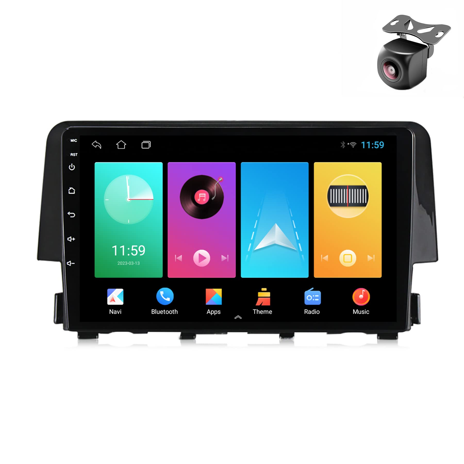 Android 12 Radio para SsangYong Rexton Musso 2018 2019 2 DIN de Coche NAVEGACIÓN con Pantalla Táctil 9 Pulgadas Reproductor Multimedia Autoradio Estéreo SWC FM Am 4G DSP Car-Play (M150S 4core 2+32G)