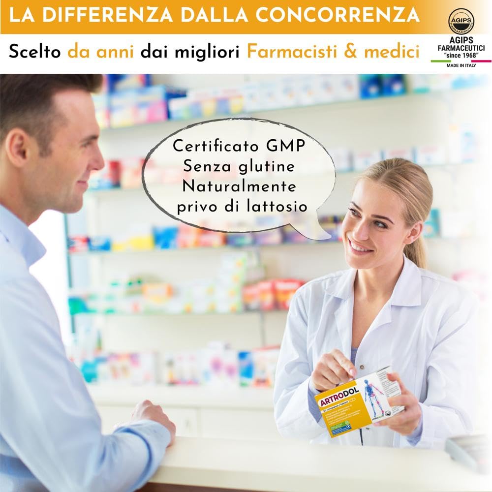 Agips Artrodol Integratore per Articolazioni Ossa e Cartilagine con Condroitina e Glucosamina ad Alto Dosaggio 90 compresse (3 Scatole)