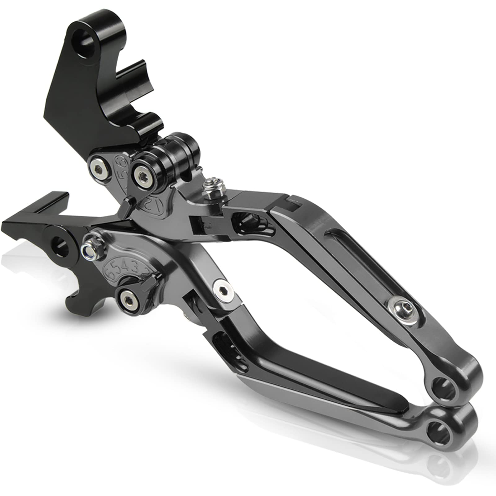CNC Conjunto de Palanca de Embrague y Freno Extensibles Plegables para CB650R CB 650 R CBR650R CBR 650 R 2019-2021 Negro