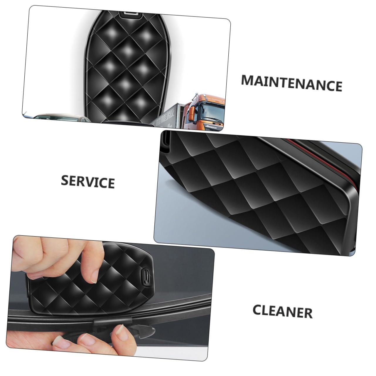 Mikinona 2pcs Windshield Wiper Strip Repair Tool for Front Windshield Wiper Universal Car Wiper Cleaner