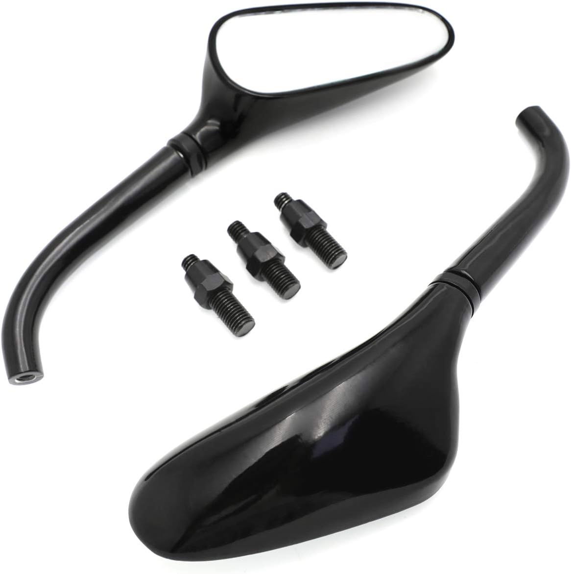 SMT-Universal Custom Small Golf Club Mirrors Compatible With Harley Yamaha Black [B00RNIS356]