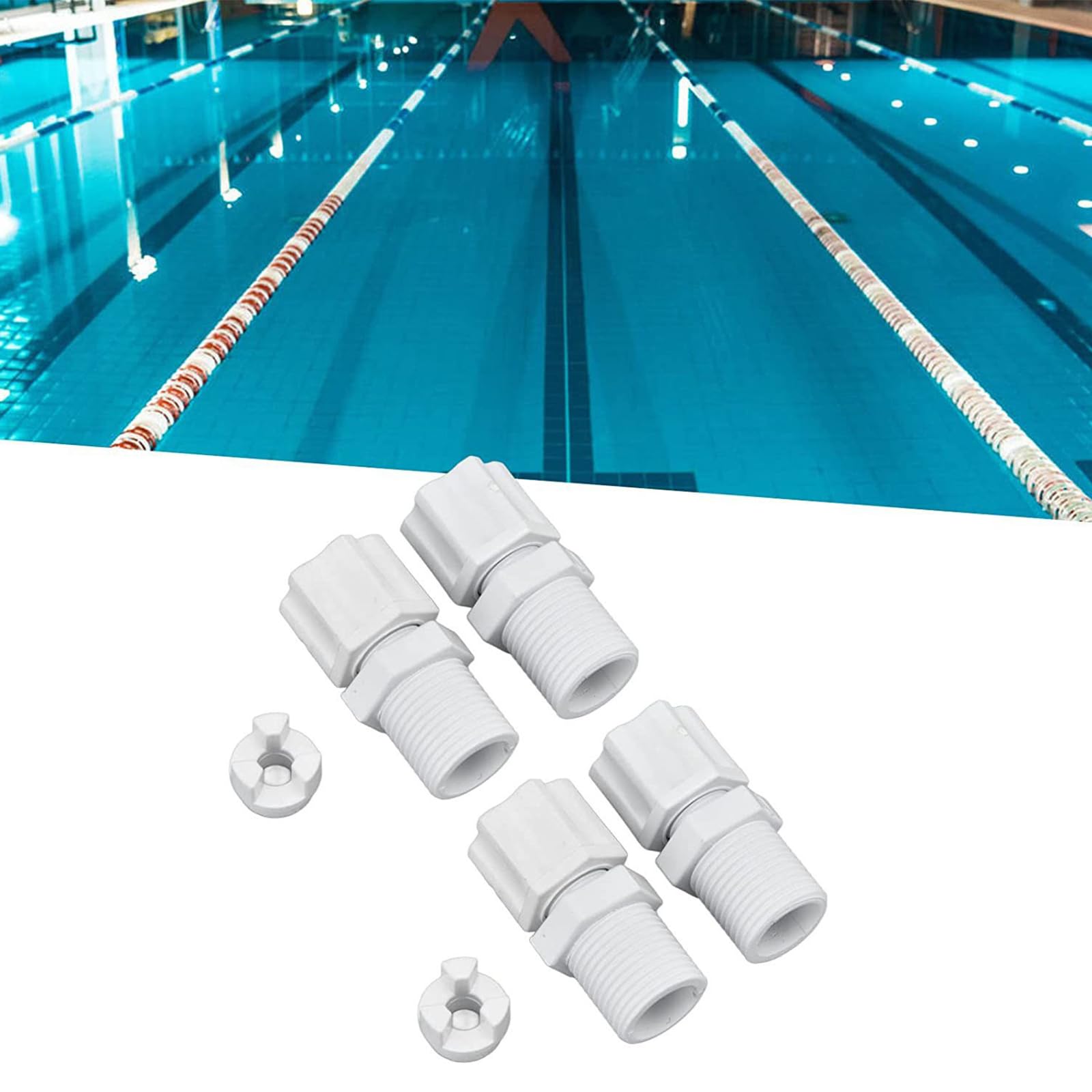 Dado Ingresso Raccordo Valvole di Ritegno Adattatore Compressione CLX220EA Valvole di Ritegno Per CL220 Clorinatore Parte Strumento di Ricambio Gairsk Clorinator Parti 1/4 Pollice CL200 CLX220EA Pool