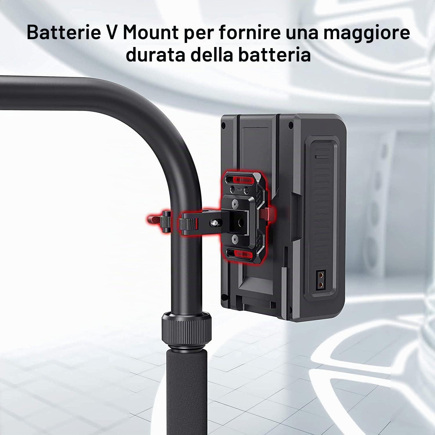 SMALLRIG Piastra V-Mount Mini con Super Morsetto-2989