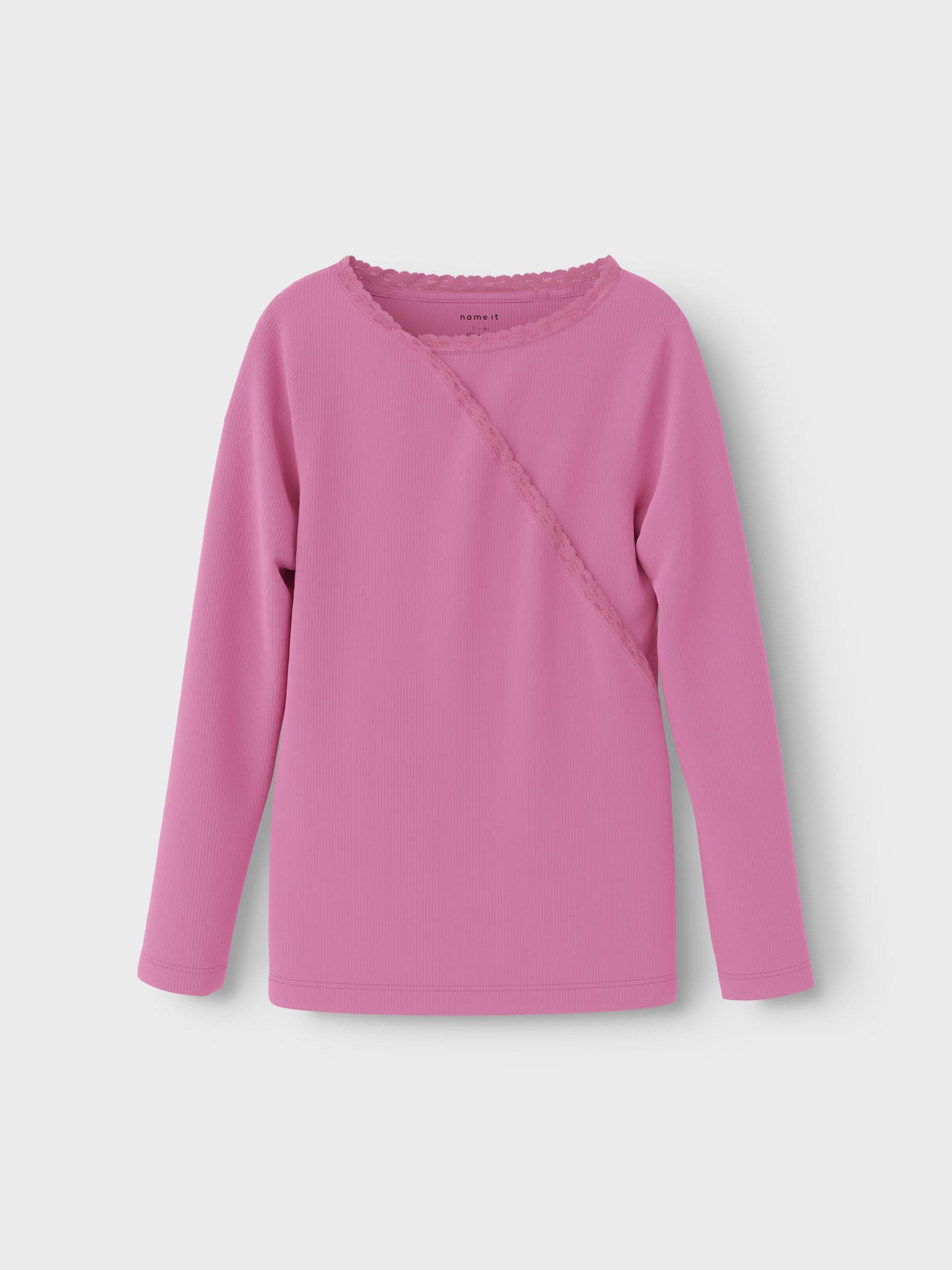 NAME IT Koszulka z długim rękawem Dziewczynki Nkfnanettie Ls Top Pb