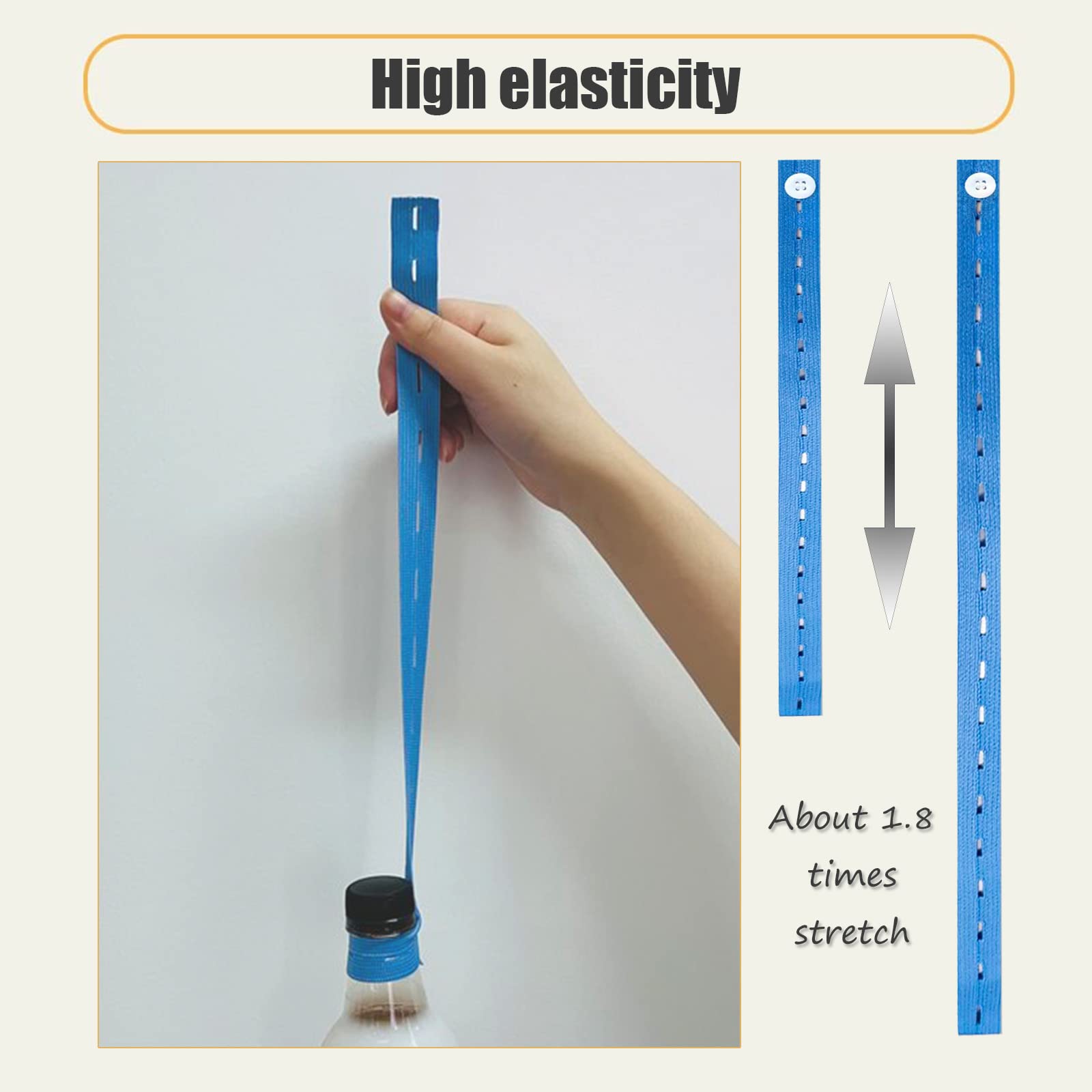 LELE LIFE Kleideraufbewahrungsgurte - 30 Stück Elastische Organizer Für Schrank & Reise