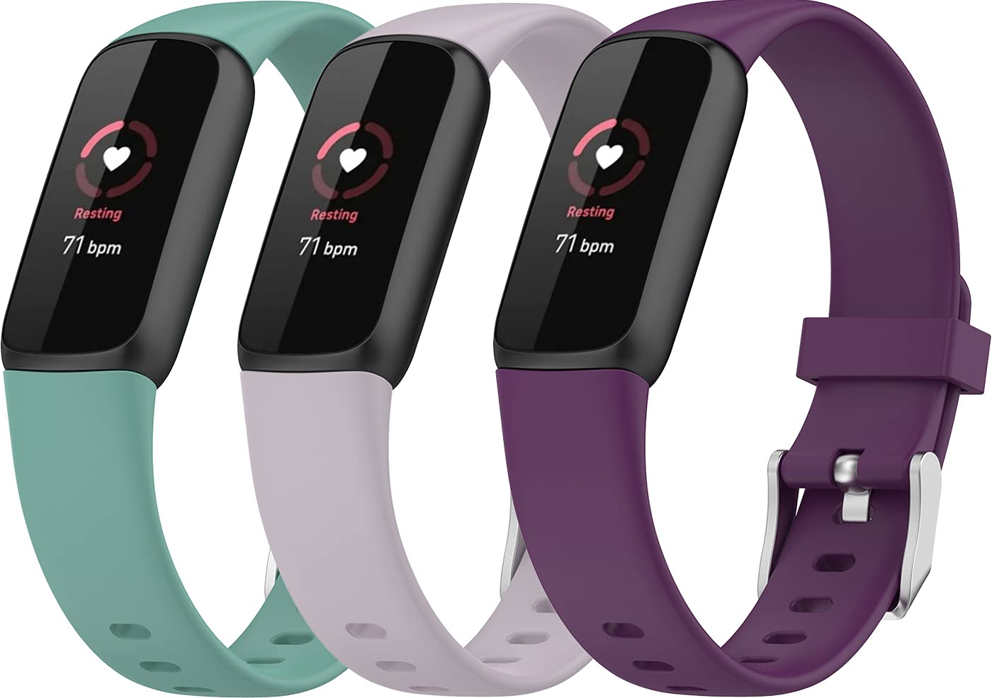 Shieranlee Watch Band Compatible with Fitbit Luxe Activity Tracker - Watch Band Replacement Silicone Strap,large size — image 1