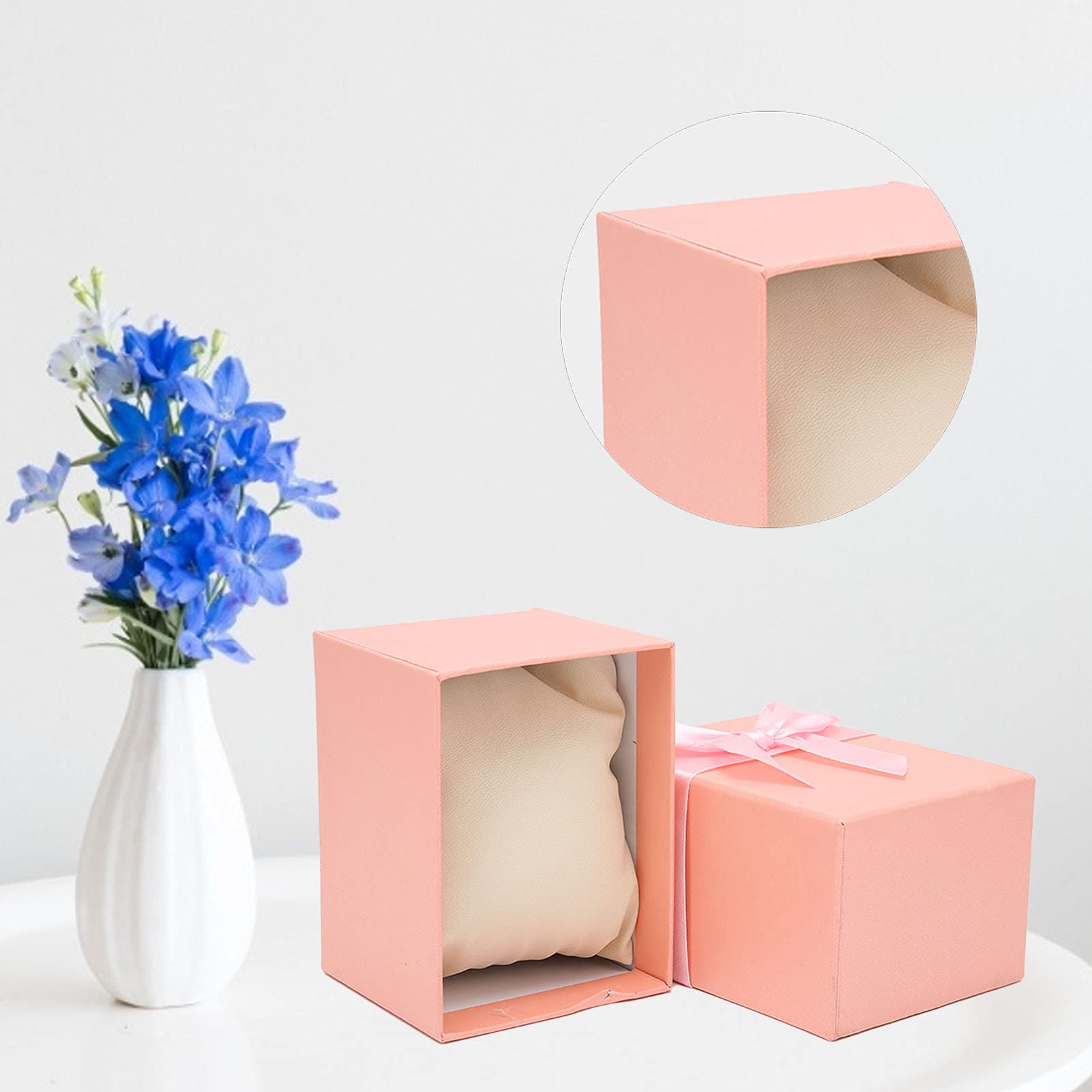 Topyond Boîte De Rangement Pour Montre, Boîtier De Montre En Cuir Avec