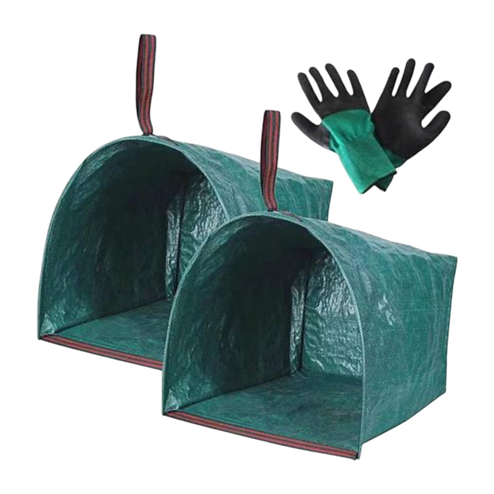 ARTISOUL® 2 Pieces Dustpan Type Garden Bags Dustpan Type Lawn Bags For Lawn Yard Parks 200L 76Cmx56Cmx43Cm | Yard, Garden & Outdoor Living | Gardening Supplies | Garden Tools & Equipment-picture-17