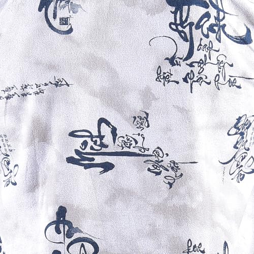 Image of UNM Men's Casual Shirt, Calligraphy Print.