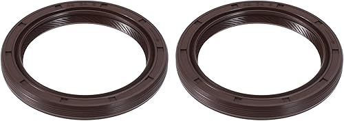 2 piezas de sello de aceite del cigüeñal del motor compatibles con Toyota Tacoma 2009-2019 para Lexus IS250 2009-2015, goma duradera marrón