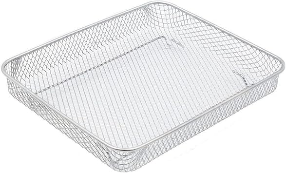 Large Air Fryer Basket For Nuwave Bravo XL Stainless Steel Crisper Tray Basket Baking Pan Dehydrator Rack Replacement Toaster Oven Accessories Home Kitchen Essentials Cooking Accessory