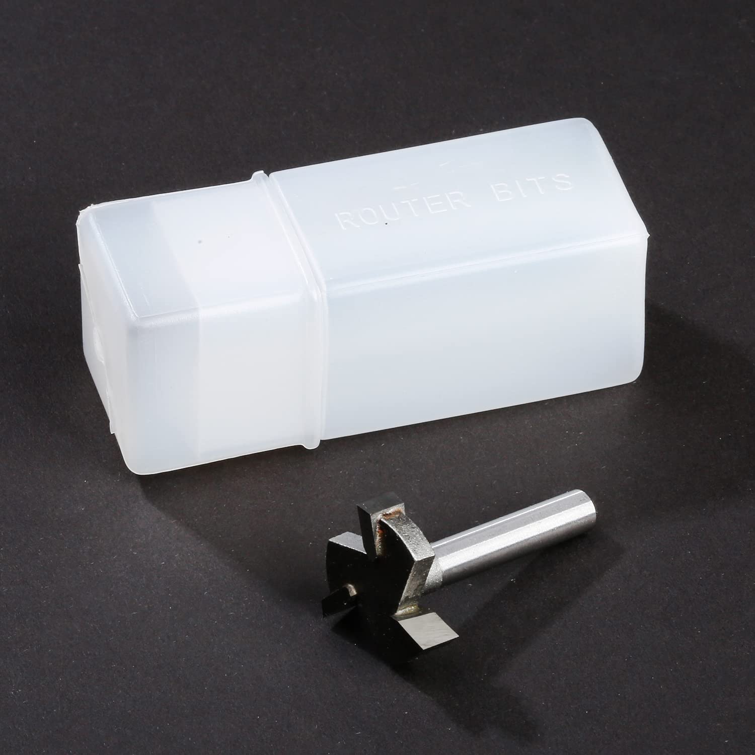 FoxAlien CNC Spoilboard Surfacing Router Bit 1/4" Shank, 7mm Cutting Diameter, Wood Planer Slotting End Mill