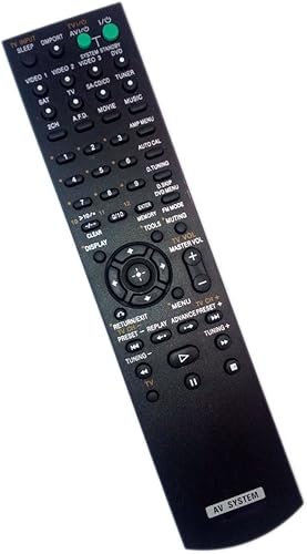 Mando a Distancia Reemplazado para Sony HTDDW795 RMAAU014 HTSF2000 STR-K790 147969111 Home Theater AudioVideo Receptor AV System