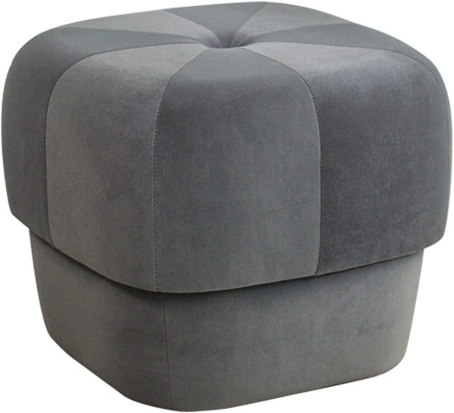Repose-Pieds rembourré et Portable, Pouf Gain de Place Empilable Salon et Chambre