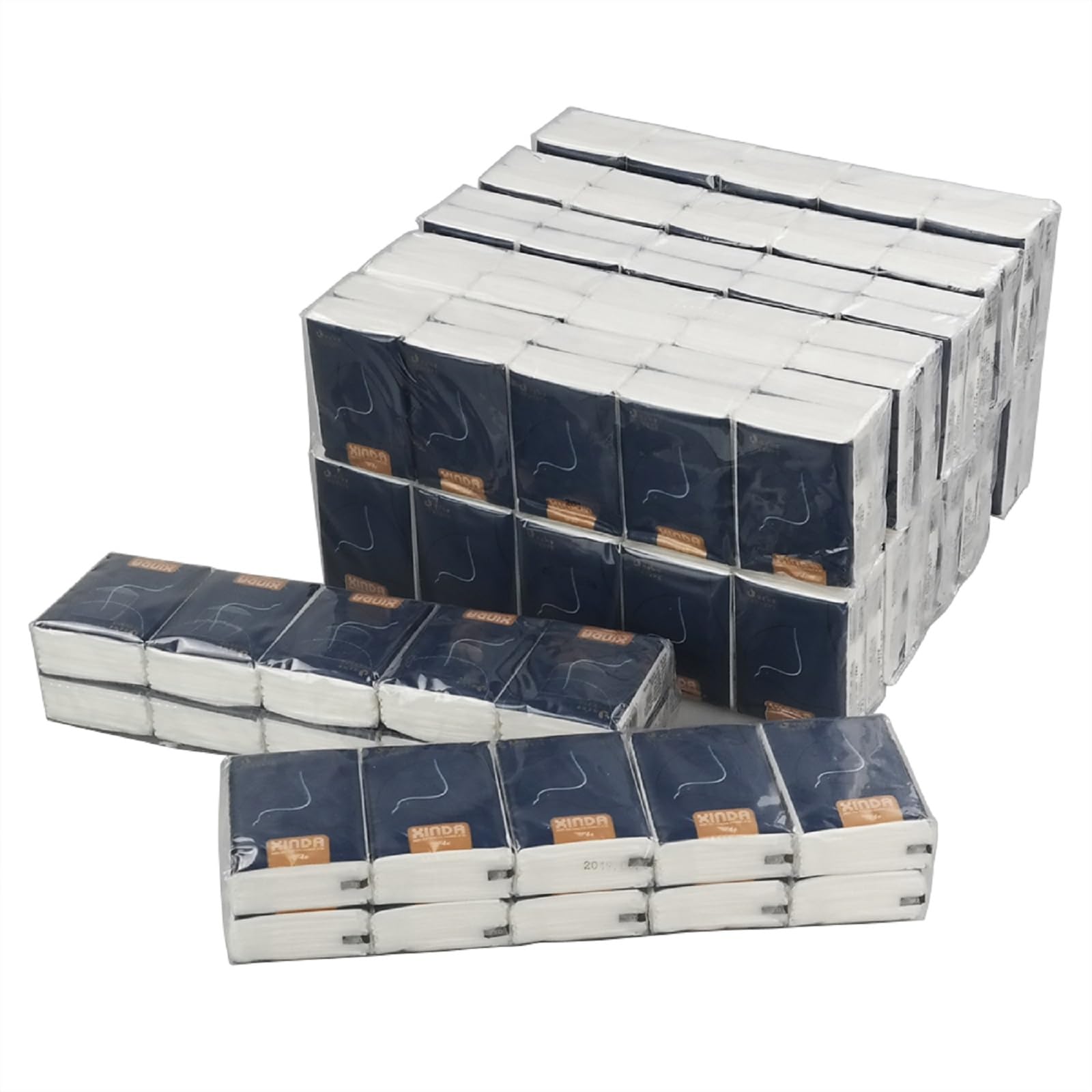 Taschentücher, 3-lagig, 60 Packungen | Mini-Taschengröße, 4-lagig, weich, ultra-tragbar, für unterwegs, sanft, hautfreundlich, für Geldbörse, Tasche, Auto, Reisen