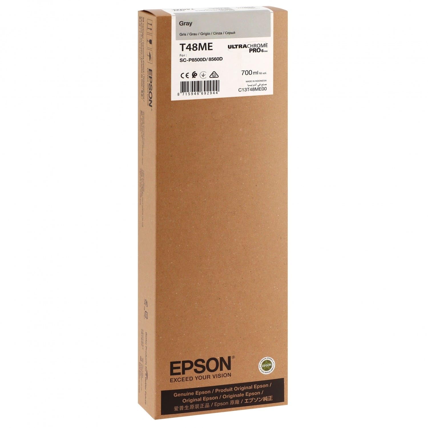 Epson Gris T 48M 700 ML T 48ME consommable traceur grand volume