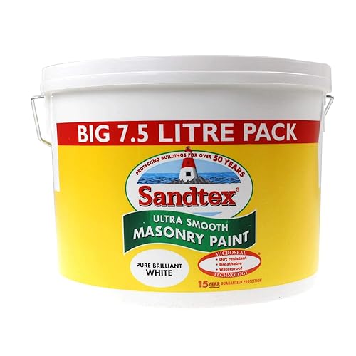 Sandtex Ultra Smooth Masonry Paint Brilliant White 7.5L