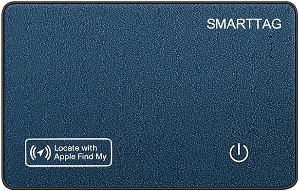 Wallet Tracker Card for Apple Find My (iOS Only) Compatible Smart Wallet Air Tag Tracking for Keys Luggage Anti-Loss Finder Tag Air Tags Card (Blue1 Stripe/1PC)