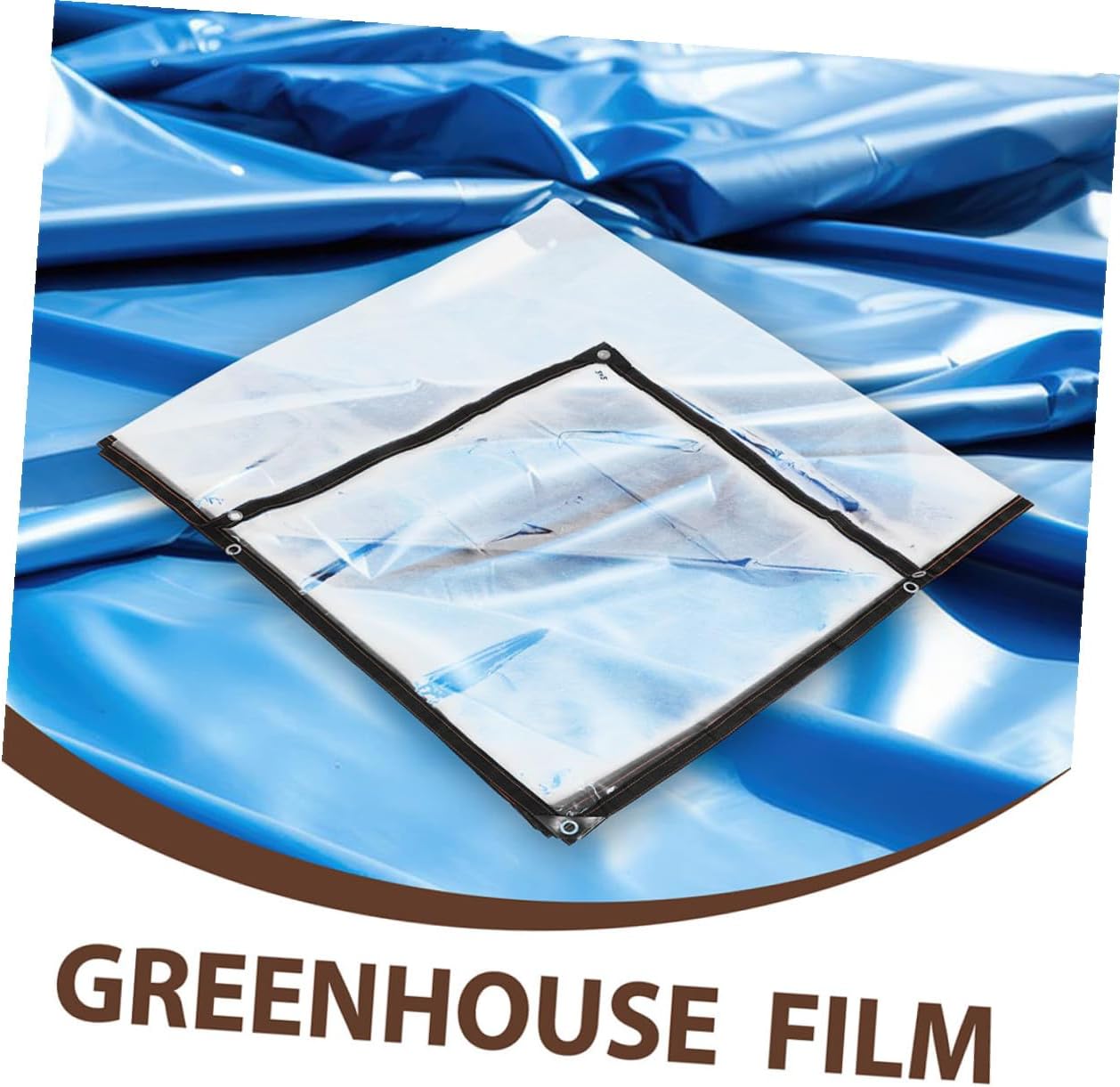 BESTonZON Thickened 3mx3m Greenhouse Film Cover Garden Protective Rainproof Plastic Film for Insulation Dustproof Outdoor Plant Shelter