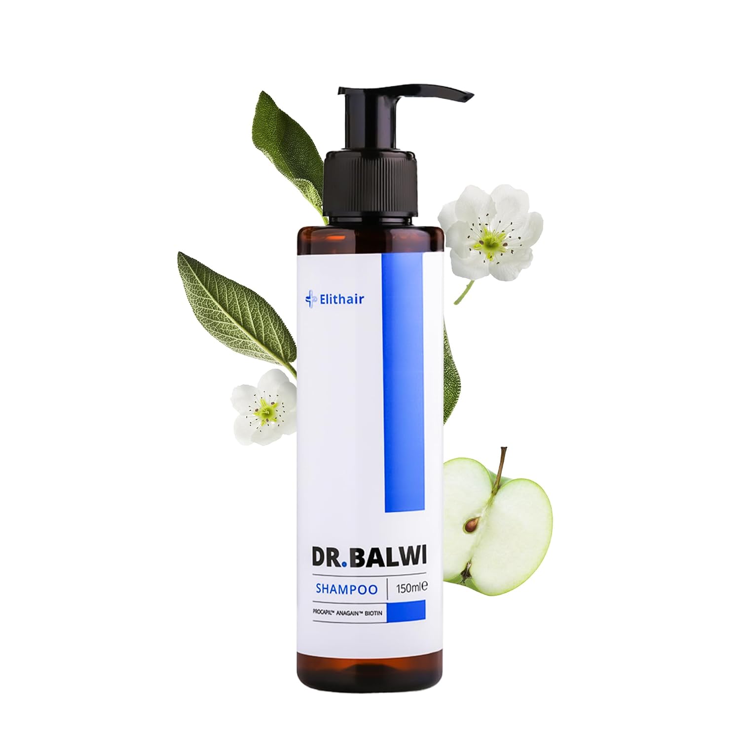 Dr. Balwi Shampoo against Hair Loss with Procapil & Biotin - Anti Hair Loss - Strengthening Hair Growth - Hair Growth Agent Men & Women - DHT Blocker without Silicones & Parabens - 150 ml