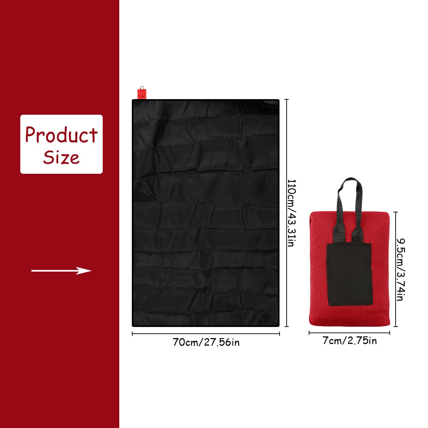 Rumyve Mini Pocket Picnic Blanket,Beach Blanket,Waterproof Sand Proof Beach Camping Travel Mat,for Outdoor Camping Hiking Travel - Image 2