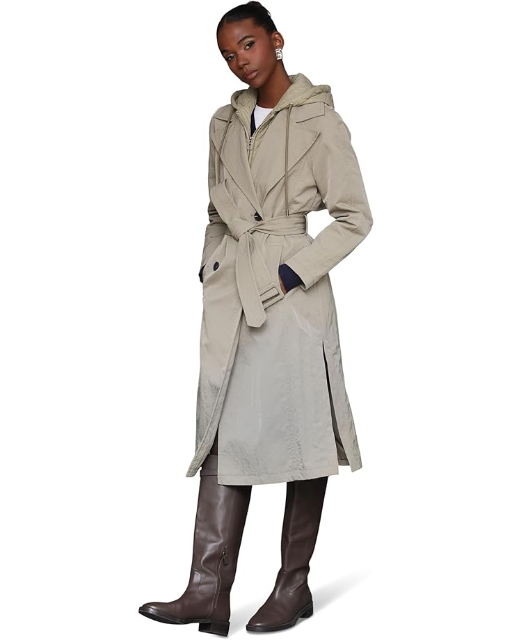 Avec Les Filles Raglan Sleeve Trench Coat With Quilted Bib - #2 of 4