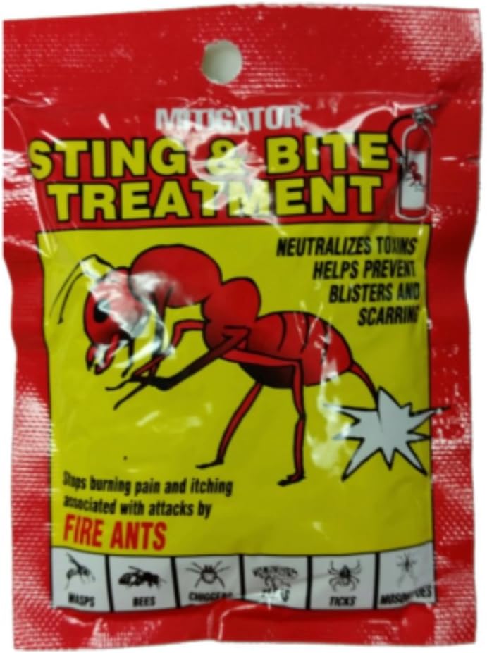 Mitigator Sting & Bite Scrub Treatment Skin Protectant - 1/2 Ounce Packets (Pack of 12)