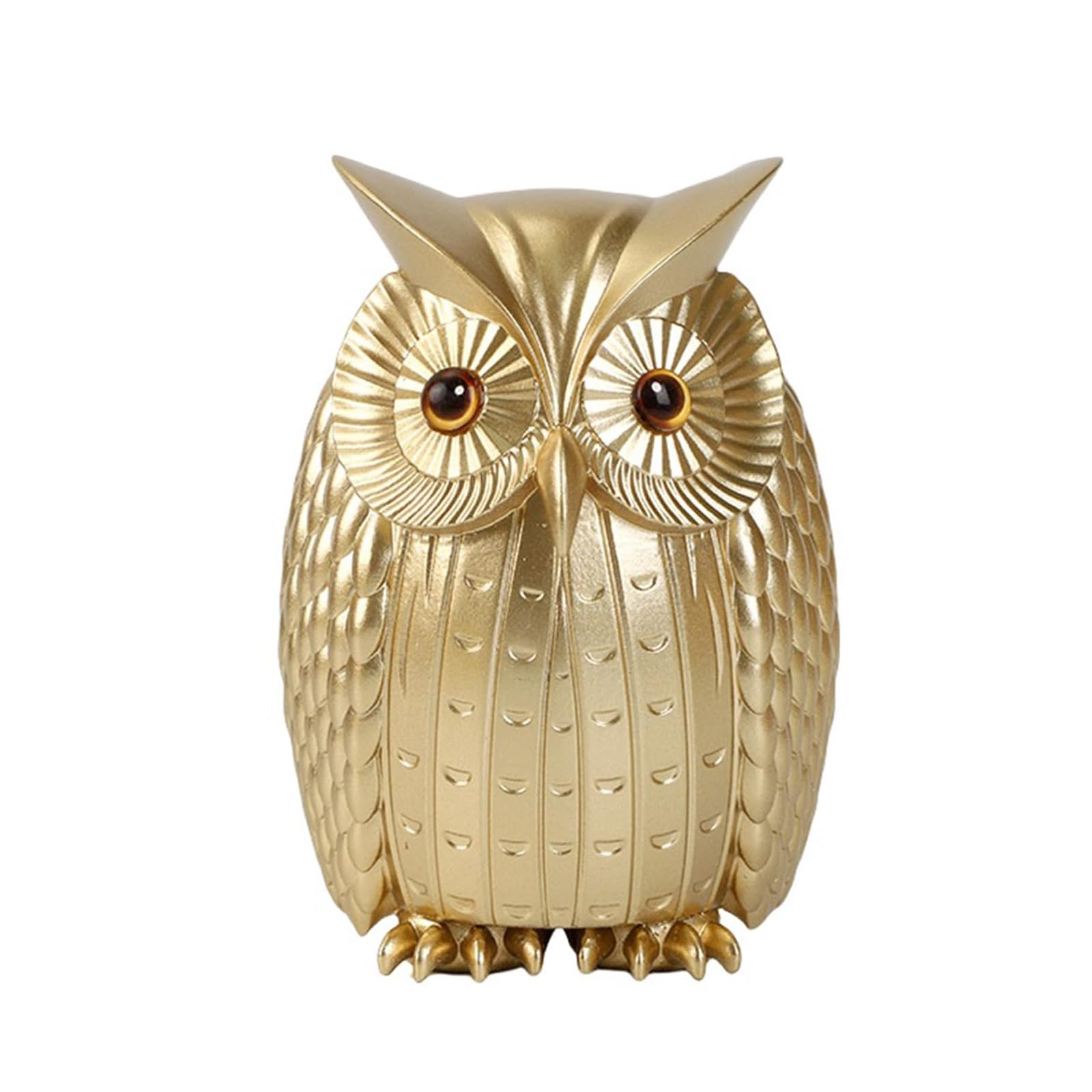 Pyasuye Owl Statue Home Decors Accents Small Animal Sculptures Gifts for Birds Lover Lovely Owl Figurines, Shelf Decors Accent Resins Figurines