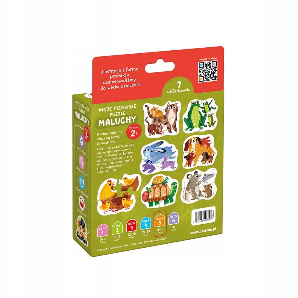 CzuCzu Moje pierwsze puzzle MALUCHY +2L