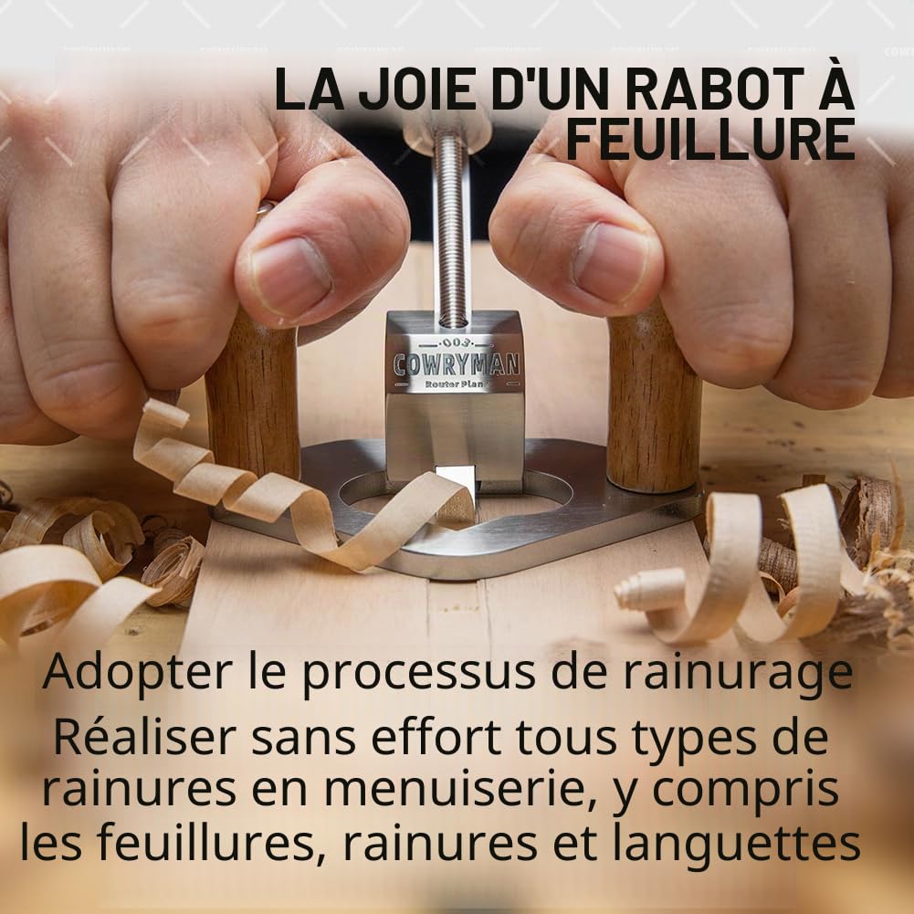 Guimbarde à fond - outil de travail du bois.