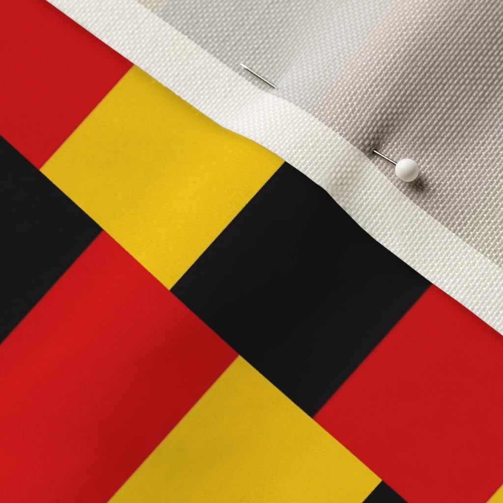 Spoonflower Fabric - Flag German Country Football Red Yellow Black European Printed on Upholstery Velvet Fabric Fat Quarter - Upholstery Home Decor Bottomweight Apparel