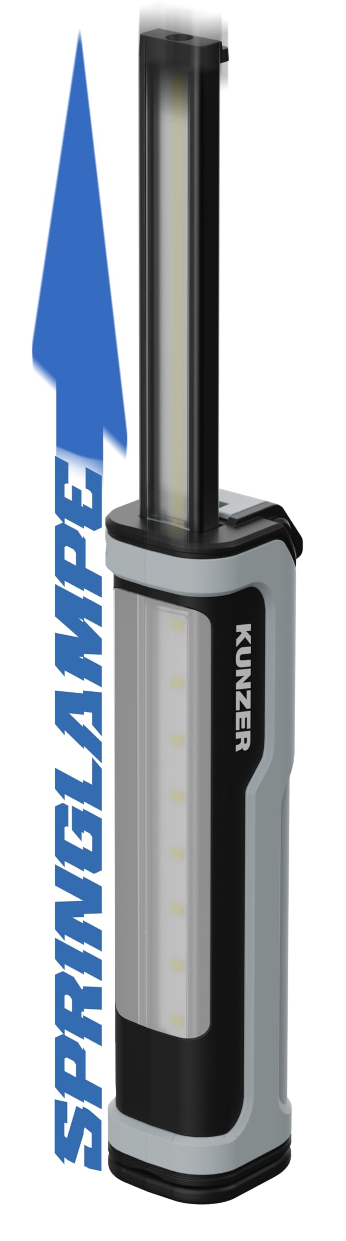 KUNZER PL-TSK LED-Arbeitslampe, Kopfstrahler und ausziehbarem Licht, 500 lm