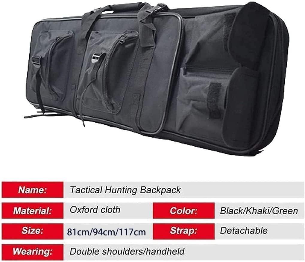 Fusil A Pompe Sac A Dos Fusil Housse Transport Airsoft Housse De Transport pour Fusils À Air Fusils De Chasse,Chasse Rembourée Sac Oxford Stockage Et Transport Etuis Souple pour Carabine