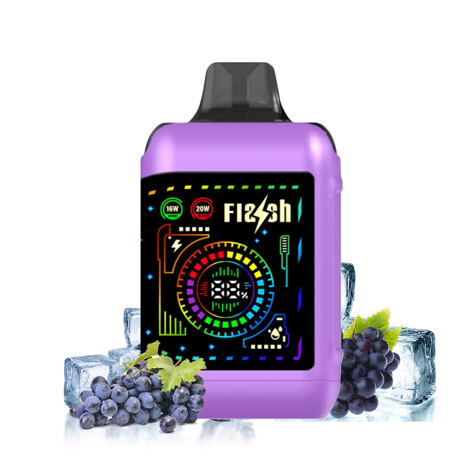 電子タバコ 使い捨て AIVONO Aim Flash 35000回 ベイプ 本体 vape ニコチン タール無し (グレープアイス)