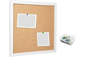 Small Cork Board for Wall - 12 x 12 Inch Tiles