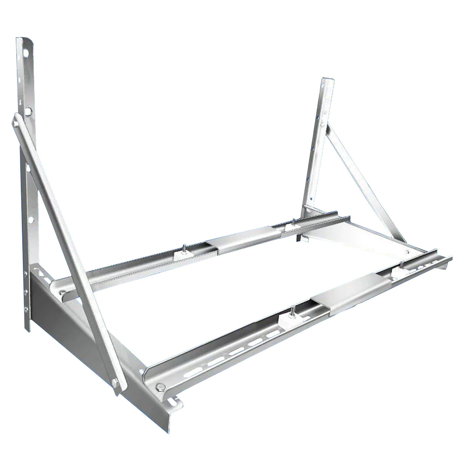 Soporte Aire Acondicionado Exterior, Accesorios Aire Acondicionado de Acero Inoxidable 304 con Doble Travesaño, para 5 Unidades, 400 Kg