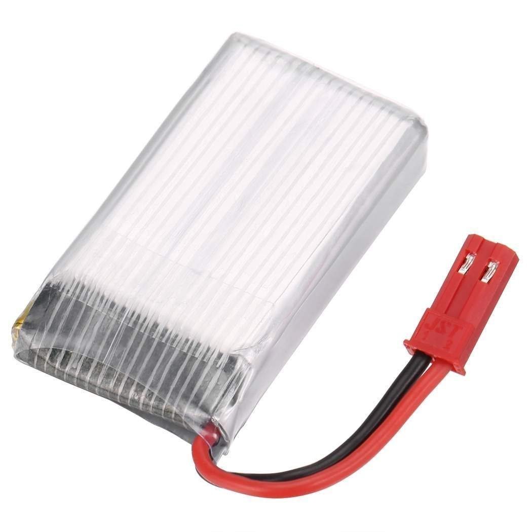 YUNIQUE GREEN-CLEAN-POWER - Batteria Lipo Ricaricabile 3.7V 750mAh per MJX X300C X400 X800 | Adatto per Rc Quadcopter, Protezione Integrata, Lunga Durata | Silver | 45x24x8 mm - 16 gr