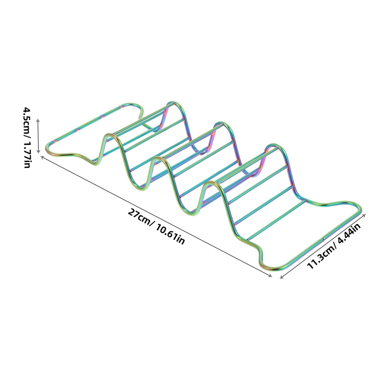 Unomor Toast Rack Taco Shells Hard Taco Frying Rack Metal Taco Holder Taco Holder Stand Taco Tray Tortilla Holder Stainless Steel
